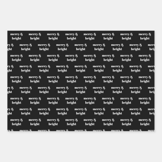 kerstbomen Merry en Bright Polka Dots Inpakpapier Vel (Voorkant 3)