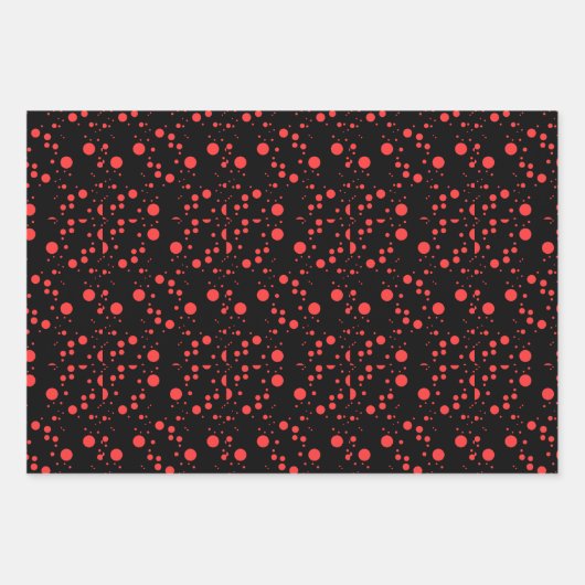 kerstbomen Merry en Bright Polka Dots Inpakpapier Vel (Voorkant 2)