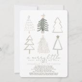 Kerstbomen Merry Little Baby shower by Mail Kaart (Voorkant)
