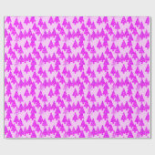 Kerstbomen met een moderne bloem - orchidee cadeaupapier (Vlak)