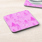 Kerstbomen met een moderne bloem - orchidee en vio onderzetter (Linkerzijde)