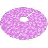 Kerstbomen met een moderne bloem - roze orchidee kerstboom rok (Gekanteld)