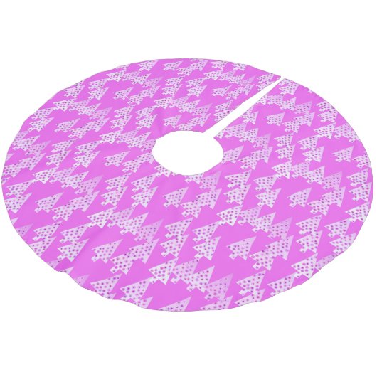 Kerstbomen met een moderne bloem - roze orchidee kerstboom rok (Gekanteld)