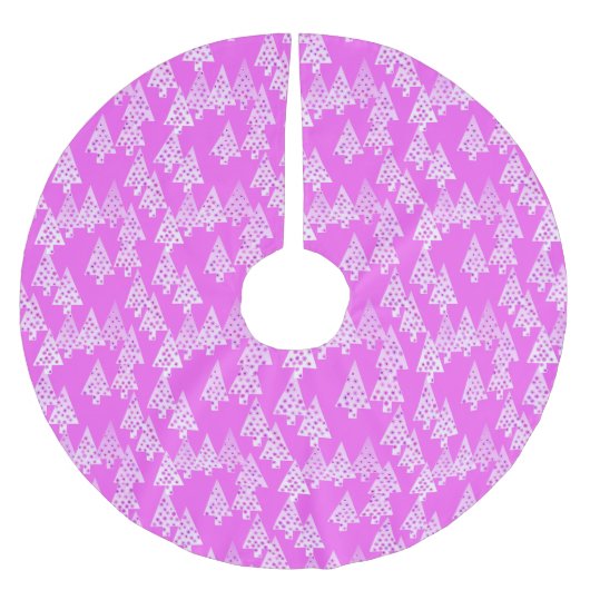 Kerstbomen met een moderne bloem - roze orchidee kerstboom rok (Voorkant)