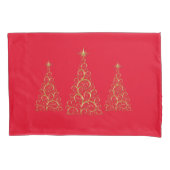 kerstbomen met feestdagen, Kussensloop set (Voorkant-Links)