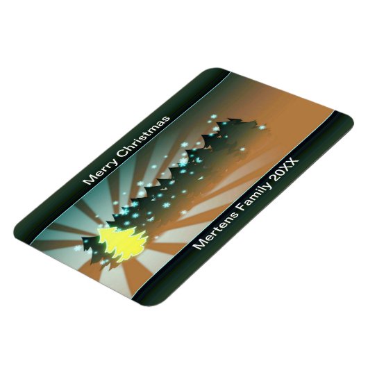 kerstbomen met Gele groene flexibele flexibiliteit Magneet (Linkerzijde)