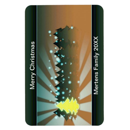 kerstbomen met Gele groene flexibele flexibiliteit Magneet (Verticaal)