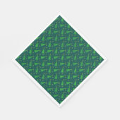 Kerstbomen met gouden sterren servet (Hoek)