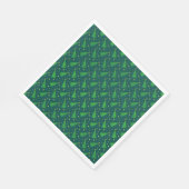 Kerstbomen met gouden sterren servet (Hoek)