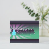 kerstbomen met groene tassen feestdagenkaart (Staand voorkant)