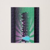 kerstbomen met groene tassen legpuzzel (Verticaal)