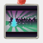 kerstbomen met groene tassen metalen ornament (Voorkant)