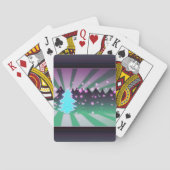 kerstbomen met groene tassen pokerkaarten (Achterkant)