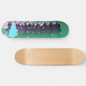 kerstbomen met groene tassen skateboard (Horizontaal)