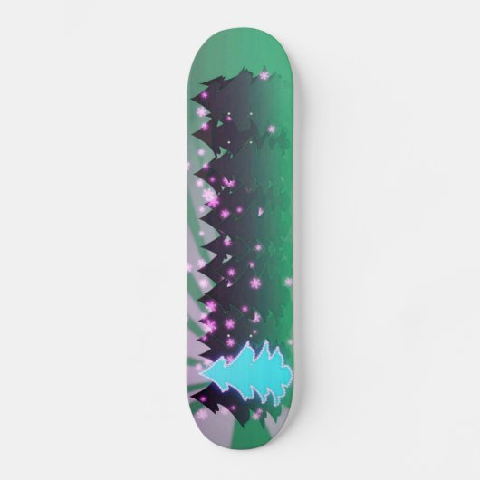 kerstbomen met groene tassen skateboard (Voorkant)