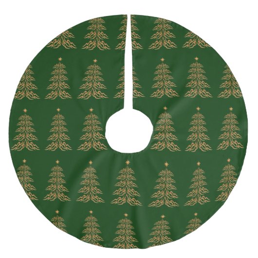 kerstbomen met kerstboomrokken kerstboom rok (Voorkant)