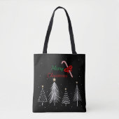 Kerstbomen met Kerstmis Tote Bag (Voorkant)