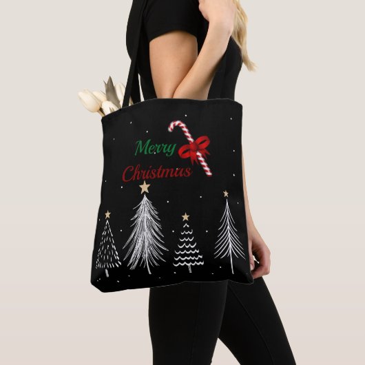 Kerstbomen met Kerstmis Tote Bag (Dichtbij)