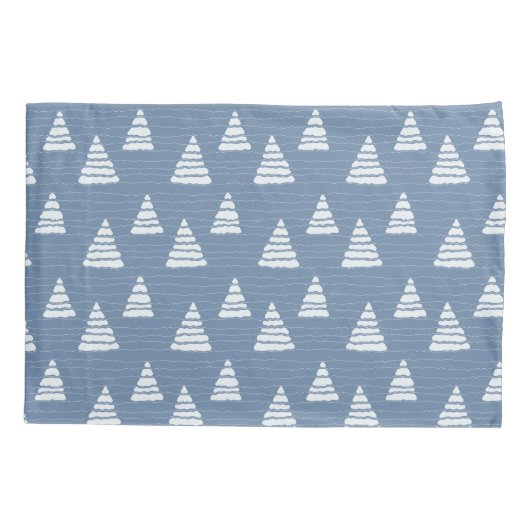 Kerstbomen met kralen snaren patroon kussensloop (Achterkant)