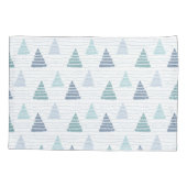 Kerstbomen met kralen snaren patroon kussensloop (Achterkant-Links)