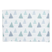 Kerstbomen met kralen snaren patroon kussensloop (Voorkant-Links)