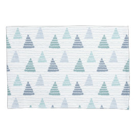 Kerstbomen met kralen snaren patroon kussensloop