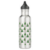 Kerstbomen met kralen snaren patroon waterfles  (Rechts)