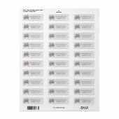 Kerstbomen met landelijke uitstraling Retouradres Etiket (Full Sheet)