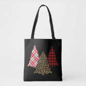 Kerstbomen met motief tote bag (Voorkant)