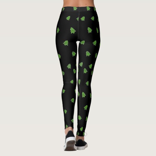 kerstbomen met mousserende smaak leggings (Achterkant)
