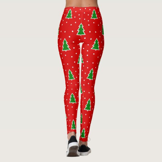 kerstbomen met rode Leggings (Achterkant)