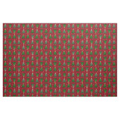 Kerstbomen met sterren op Custom Red Stof (Fat Quarter)