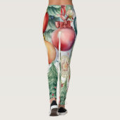 Kerstbomen met vakantiespeelgoed leggings (Achterkant)