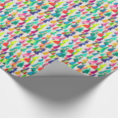 kerstbomen met waterverf cadeaupapier (Hoek)