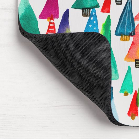 kerstbomen met waterverf muismat (Hoek)