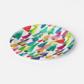 kerstbomen met waterverf papieren bordje (Gekanteld)