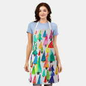 kerstbomen met waterverf schort (Gedragen)