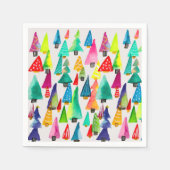 kerstbomen met waterverf servet (Voorkant)