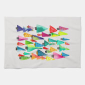 kerstbomen met waterverf theedoek (Horizontaal)