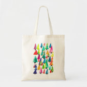 kerstbomen met waterverf tote bag (Voorkant)