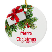 kerstbomen met witte Cadeau rode boe