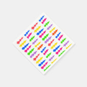 Kerstbomen Midden Eeuw Meerdere Kleuren Servet (Hoek)