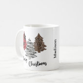 kerstbomen Mok kerstcadeautjes (Voorkant links)