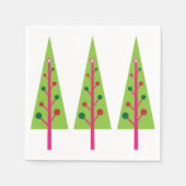 kerstbomen Napkin Servet (Voorkant)