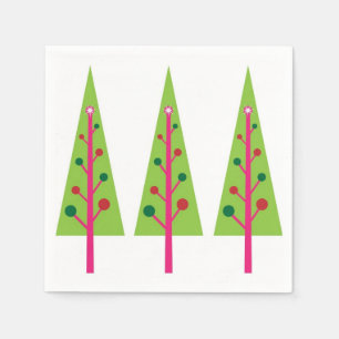 kerstbomen Napkin Servet