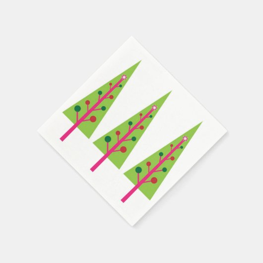 kerstbomen Napkin Servet (Hoek)
