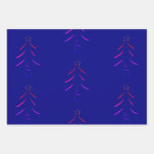 Kerstbomen, Navy Bright kleurrijk Inpakpapier Vel (Voorkant 2)