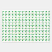 kerstbomen ontwerpen papierbladen voor het ompakke inpakpapier vel (Voorkant)