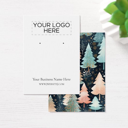 Kerstbomen Oorbel Display Kaart (Bureau)