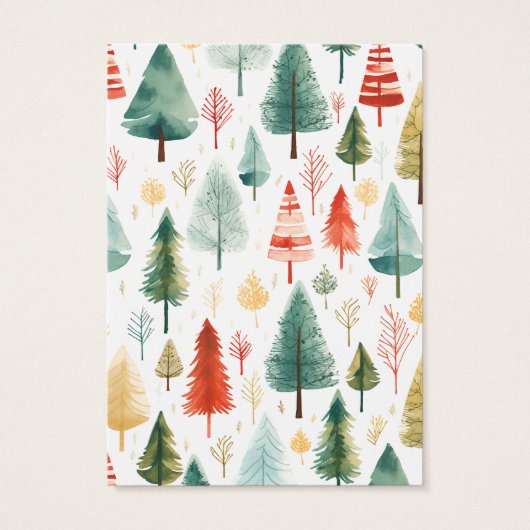 Kerstbomen Oorbel Display Kaart (Achterkant)